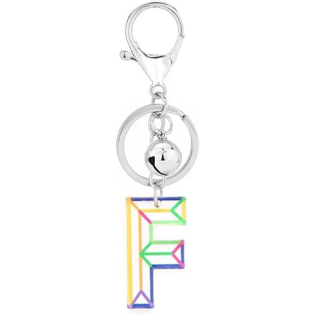 Letter Keychain,26 Letters A-Z Decorative Letter Keychain,Name Keychain for Women Girls Men Teenager Gift