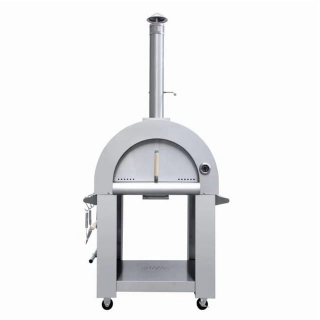 Crown Wood Fired Stainless Steel Outdoor Pizza Oven, Accessories Included | HPO01RS