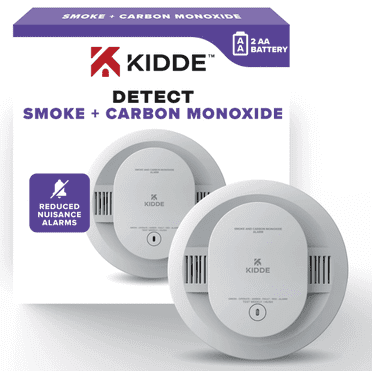 Kidde Combination Alarm ( Smoke and Carbon Monoxide ), White, AA Battery Operated
