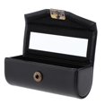 thumbnail image 1 of HILABEE Étui Rétro pour Rouge à Lèvres Simple, Petite Boîte de Rangement pour Bijoux et Chevalières avec Miroir, Noir, 1 of 8