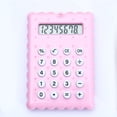 thumbnail image 1 of Matoen12 Office & School Supplies Pocket Calculators, Plastic Portable Mini Flip Calculator 8 Digit, Responsive Buttons, Large LCD Display, Button Batteries, 1.6"x2.4", 1 Pack, Pink, 1 of 5