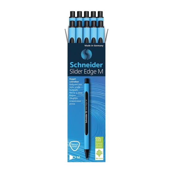 Schneider RS152101 Slider Edge Ballpoint Pens  Medium Balck (Pack of 10)