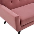 thumbnail image 4 of Modway Engage Sofa en Velours de Performance Couleur Rose Poussiéreux, 4 of 8