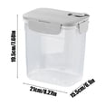 thumbnail image 3 of Chmadoxn Kitchen Gadgets, Kitchen Accessories, Kitchen Snacks Sealed Jar Large Capacity Plastic Humidity Proof Transparent Storage Jar Dry Goods Organizer Storage Kitchen Sealing Jars, 3 of 7