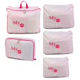 thumbnail image 3 of GROWTH TANK 5 Set Travel Storage Bags Multi-functional Clothing Sorting Packages,Travel Packing Pouches, Luggage Organizer Pouch - Grey, 3 of 5