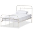 thumbnail image 1 of Baxton Studio Mandy Twin Metal Spindle Bed in White, 1 of 7