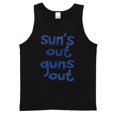 thumbnail image 1 of Sun's Out Guns Out Beach Tank Top - Black - Small, 1 of 2