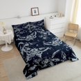 thumbnail image 3 of Erosebridal Floral Print Bedding Queen Comforter Set, Hippie Gothic Down Comforter, Moth Butterfly Decor, Breathable, 3 of 8
