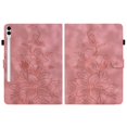 thumbnail image 2 of Tablet Case for FOXDOCK Samsung Galaxy Tab S10 Plus – Premium PU Leather Cover with Lily Embossed Design, Card Slots, 2 of 6