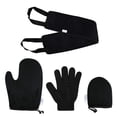 thumbnail image 3 of TISHITA Back and Body Self Tanning Mitts Set Fake Tan Applicator Black 02, 3 of 8