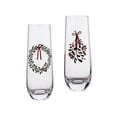 thumbnail image 1 of Holiday Time Cranberry Champagne Glass 2 Pack, 1 of 6