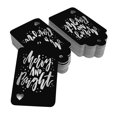thumbnail image 2 of Inkdotpot Silver Foil Paper Hang Tags Merry And Bright Christmas Favor Tags 100 Pieces, 2 of 6