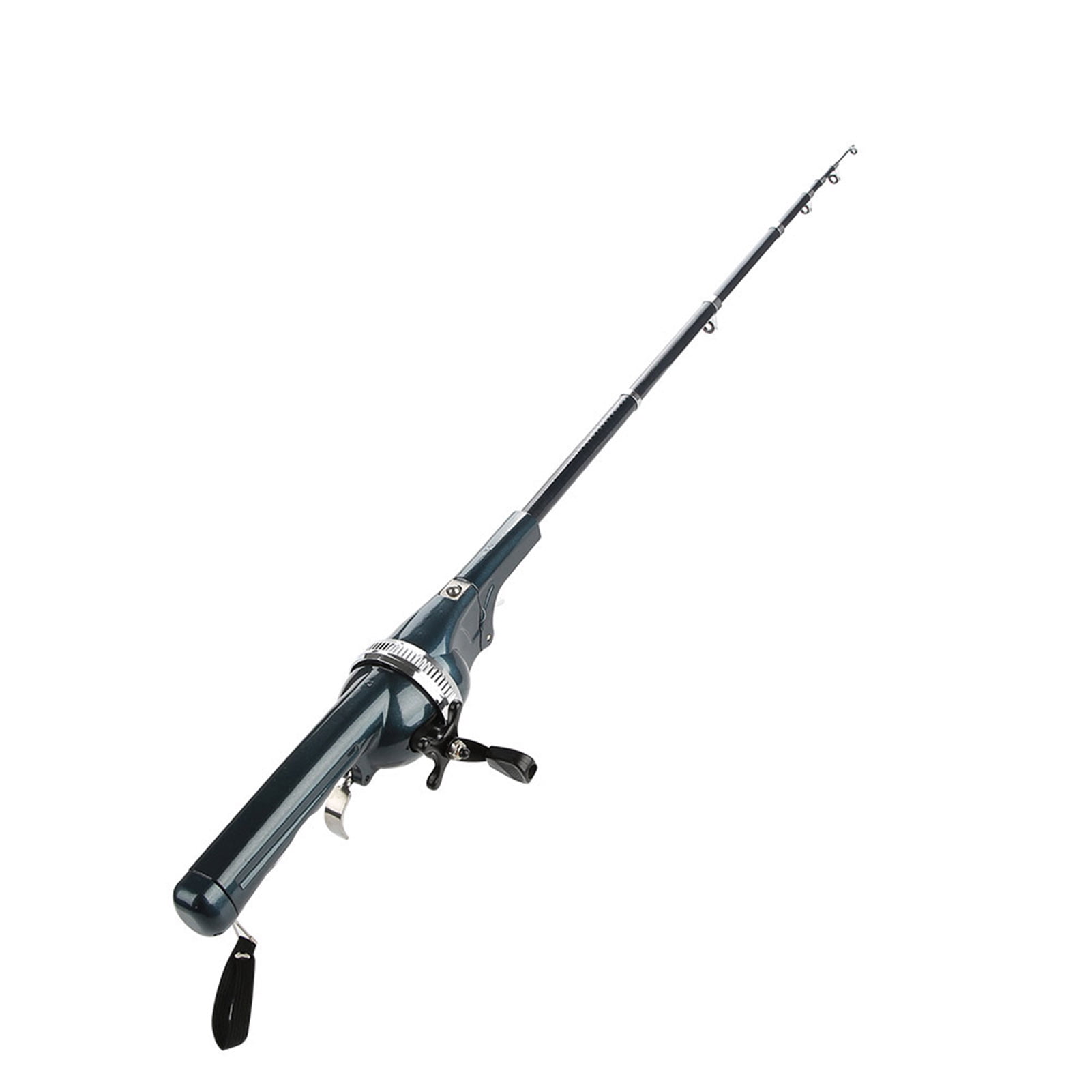 Fishing Rod, Lightweight Plastic Folding Integrated with Enclosed Reel Tackle for Travel and Normal Fishing