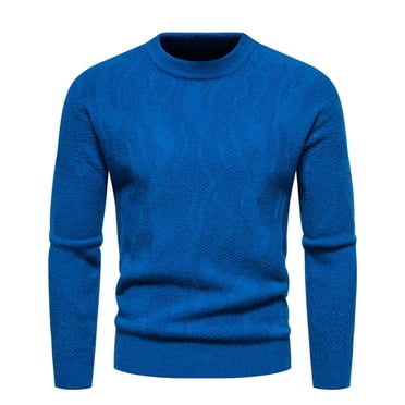 EGNMCR Chandail pour Homme Chandail de Mode pour Homme et Chandail d'Hiver Chandail à Enfiler Bas Tricot à Blocs de Couleur Chandail pour Homme
