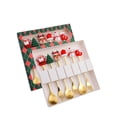 thumbnail image 2 of Rbaofujie Birthday Decorations Christmas Spoon Christmas Dessert Spoon fork Stainless Steel Tableware Set Cute Doll with Hand Gift Christmas Decorations Clearance, 2 of 2