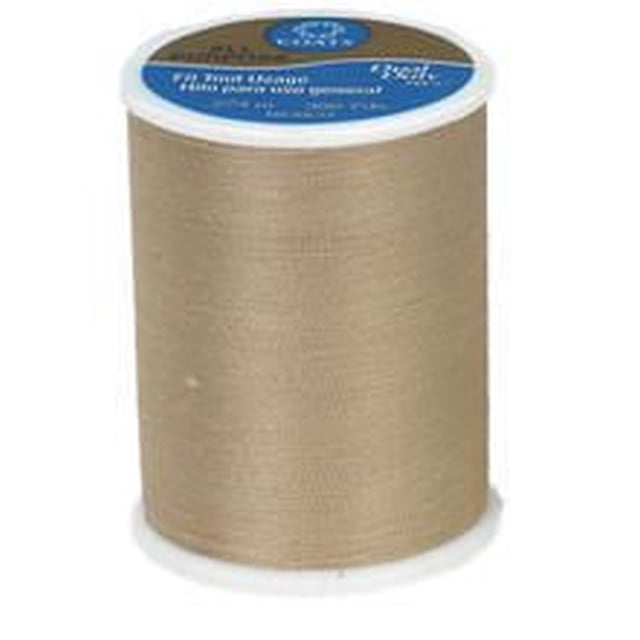 Coats & ClarkTM Bobine de Fil 100 % Polyester Tout Usage en beige, 300 yards de Fil de Polyester de Poids Moyen Filé à la Main pour des Coutures Durables sur Tissus Tissés et Tricotés, Convient à la Couture à la machine Ou à la Main.