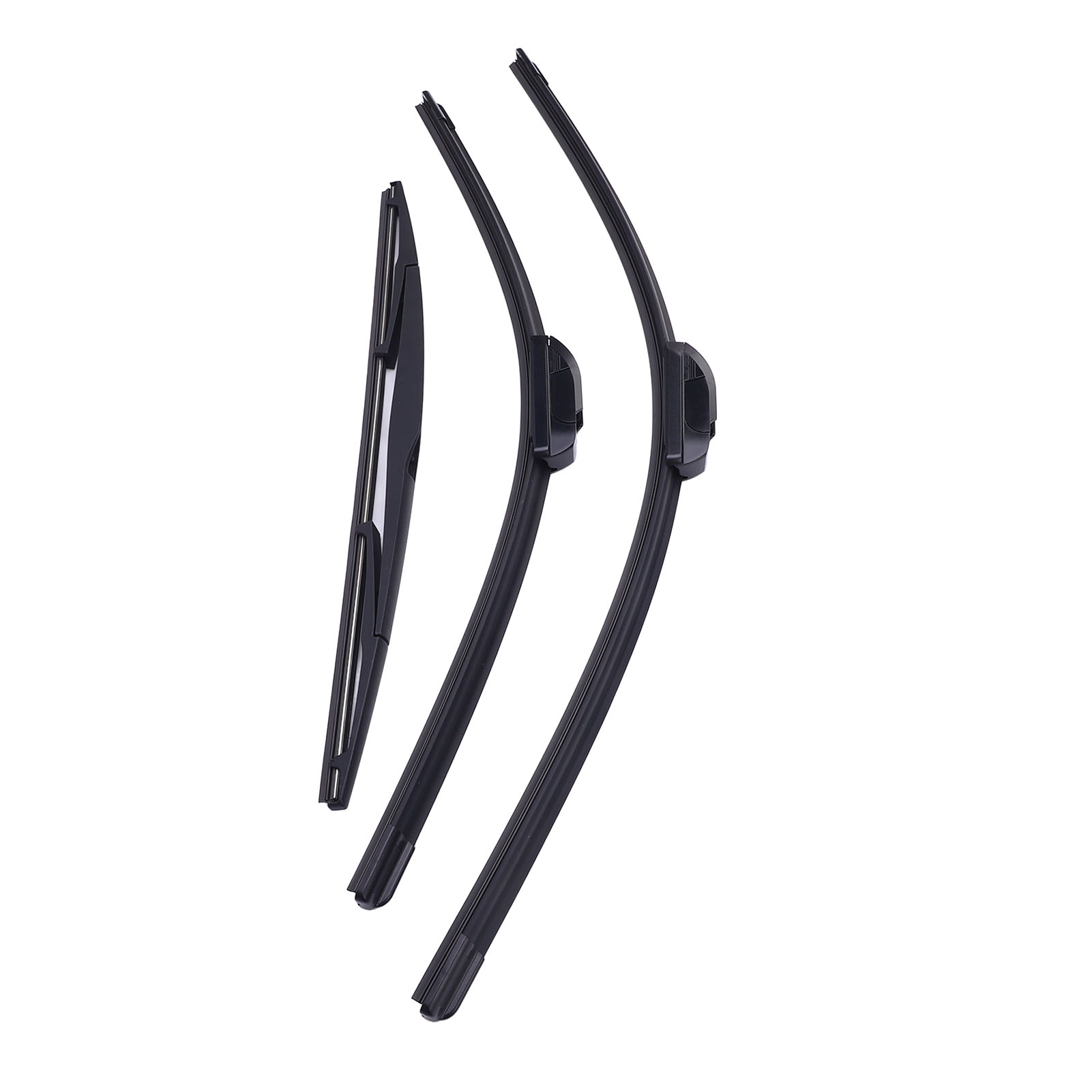 Windshield Wiper Blades Set, 3Pcs Reduce Noise Car Windshield Wiper Blades 26in 22in 16in Aerodynamic  for Vehicle