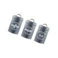 thumbnail image 2 of Langgg Kitchen Food Storage Canister Set 3 Pcs Kitchen Canister Kitchen Canisters Set Sugar Coffee Tea Sugar Tins Gray, 2 of 9