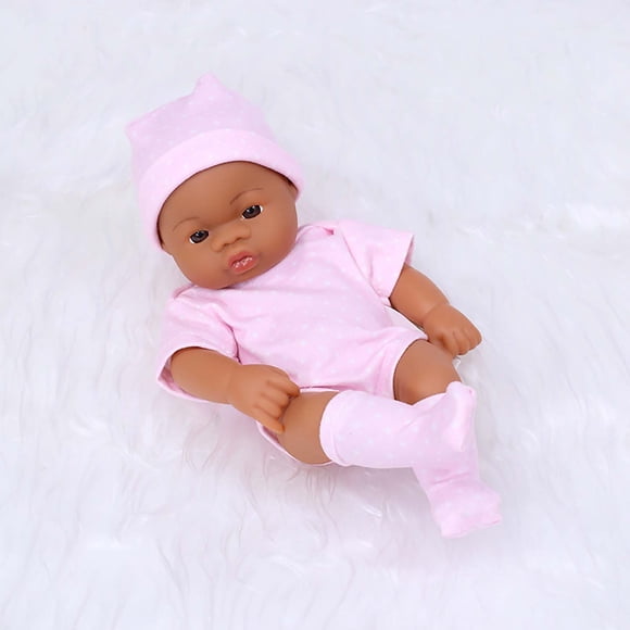 EGNMCR Room Decor, Home Decor, Wall Decor 7.87 Inch Soft Newborn Baby Dolls Vinyl Baby Dolls With Clothes Set Including Pacifier Realistic Doll Look Real Doll Doll