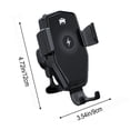 thumbnail image 3 of LSLJS Smart Mobile Phone Vehicle Wireless Charger 15W Car Fast Charging Type-C Interface 360 Degrees Rotatable Phone Car Navigation IOS and Android Universal, Home Accessories, 3 of 9