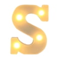 thumbnail image 2 of Vaidha Alphabet LED Letter Lights Light Up White Plastic Letters Standing Hanging A-M &, 2 of 3