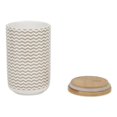 thumbnail image 2 of Design Imports CAMZ14114 Ceramic Treat Canister, Stone Chevron, 2 of 4