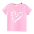 thumbnail image 1 of vdgthytj T-Shirts d'Été pour Tout-Petits Enfants Garçons Filles Imprimés Col Rond Manches Courtes Hauts Décontractés Blouse 3-10 Ans, 1 of 3