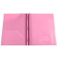 thumbnail image 1 of Pink Plastic Folder With Pockets Letter Size File Folder Document Organizer For Office School Supplies Heavy Duty Portfolio With Card Slot, 1 of 5