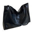 thumbnail image 2 of Trendy Ladies' Tote Bag Large Capacity Soft Leather Shoulder Bag Handcarry Bucket Purse, 2 of 5