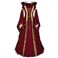 thumbnail image 2 of lSLJS Medieval Robe Rétro Renaissance pour Femmes, Robe Maxi Medieval pour Femmes, 2 of 4