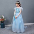 thumbnail image 3 of HAWEE Snow Queen Costumes Ice Princess Princess Fancy Dress Up Long Train Party Outfit, 3 of 7
