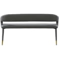 thumbnail image 4 of Meridian Furniture Destiny Grey Vegan Leather Bench, 4 of 15