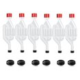 thumbnail image 1 of Homebrew Airlock Kit for Wine Fermentation - 6 Pack Plastic Airlocks with Sealing Rings, 1 of 4