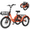 Orange, variant on Lilypelle Folding Electric Tricycle for Adults & Seniors,three 20*3in Fat Tires Ebike with 750W Motor & 48v 14.5Ah Battery,Cyan