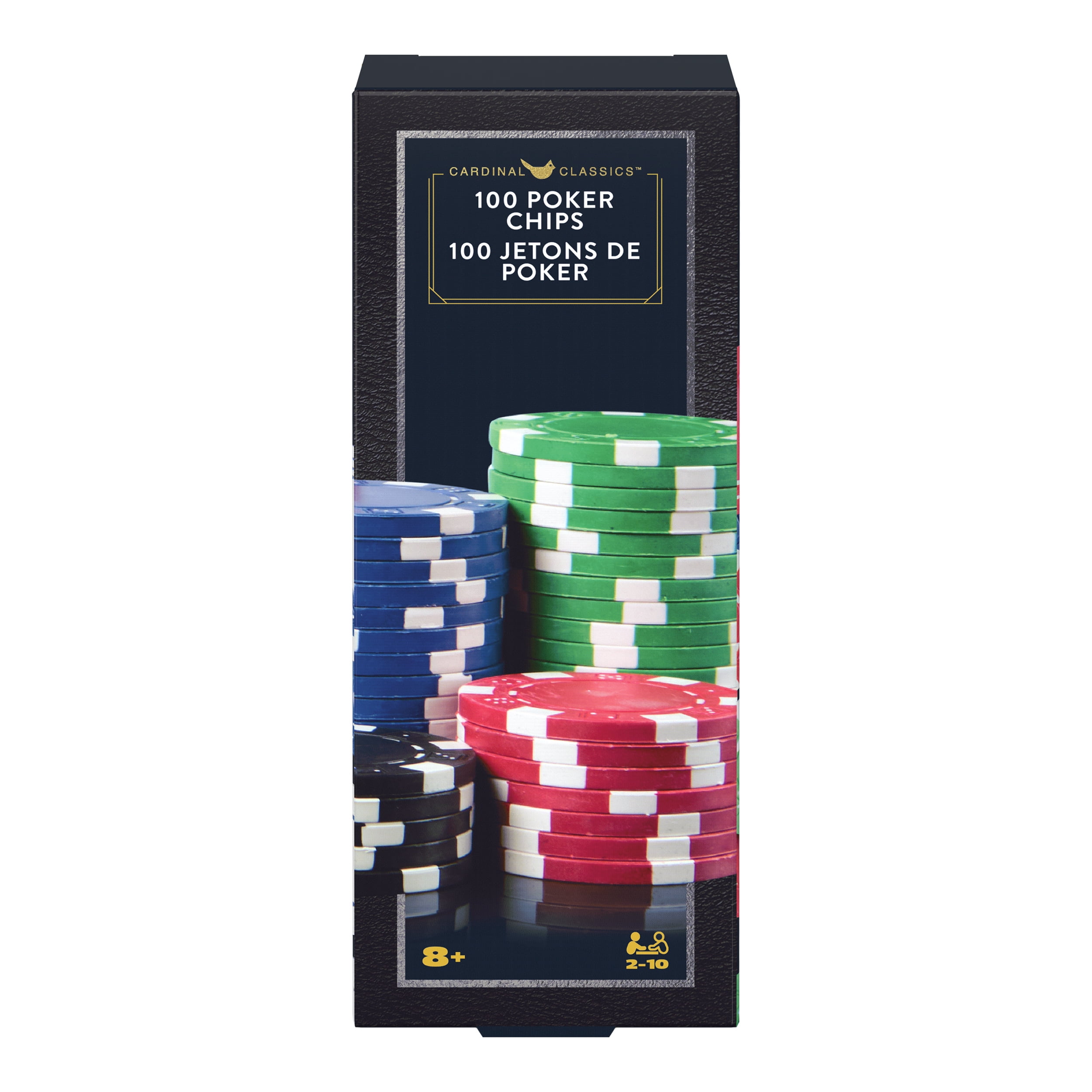 Spin Master Games, Cardinal Classics, 100-Piece Colored Poker