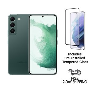 Refurbished Samsung Galaxy S22 5G S901U (Fully Unlocked) 256GB Green with Screen Protector