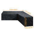 thumbnail image 2 of Housse de Meuble d'Angle en L Imperméable pour Extérieur pour Jardin, Patio, Canapé en Rotin, 2 of 8