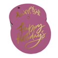 thumbnail image 1 of Inkdotpot Pack Of 100 Happy Holiday Favor Paper Tags Craft Real Gold Foil Hang Tags, 1 of 1