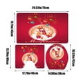 thumbnail image 3 of Leutsin Christmas Bathroom Rugs and Mats Sets 3 Piece, Reindeer Red Bathroom Rugs Non Slip, Winter Absorbent Microfiber Memory Foam Bath Mat Machine Washable Bathroom Floor Mats, 3 of 9