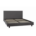 thumbnail image 3 of Lit plateforme et matelas double, gris, 3 of 7