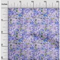 thumbnail image 2 of oneOone Cotton Flex Blue Fabric Floral Craft Projects Decor Fabric Printed By The Yard 40 Inch Wide, 2 of 4