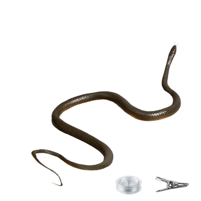 Penkiiy Golf Snake Prank with String and Clip ,Snake on A String Prank Props, Clip on Snake Prank for Teasing Friends, Realistic Snake Prank That Chases People, Snake Prank Never Gets Old