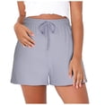 thumbnail image 1 of zanvin Shorts pour Femmes, Shorts de Course de Mise en Forme Amples Unis pour Femmes, Mode Décontractée Printemps et Été, 1 of 4