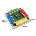 thumbnail image 3 of LEEYNEER Shut The Box Dice Game 2-4 Player Family Wooden Board Table Math Games for Adults and Kids  Enhances Math and Decision Making Skills for Kids and Adults, 3 of 8