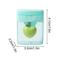 thumbnail image 2 of Chmadoxn Office & Stationery Color Pencil Sharpener Four-color Heart-shaped Rotating Hole Pencil Sharpener Transparent Tape Covered Pencil Sharpener pencil Sharpener, 2 of 5