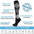 thumbnail image 2 of 5 Pairs Compression Socks for Men & Women 20-30 mmHg Circulation Support Recovery Socks for Nurses, Medical, Running, Cycling, Athletic (L/XL), 2 of 6