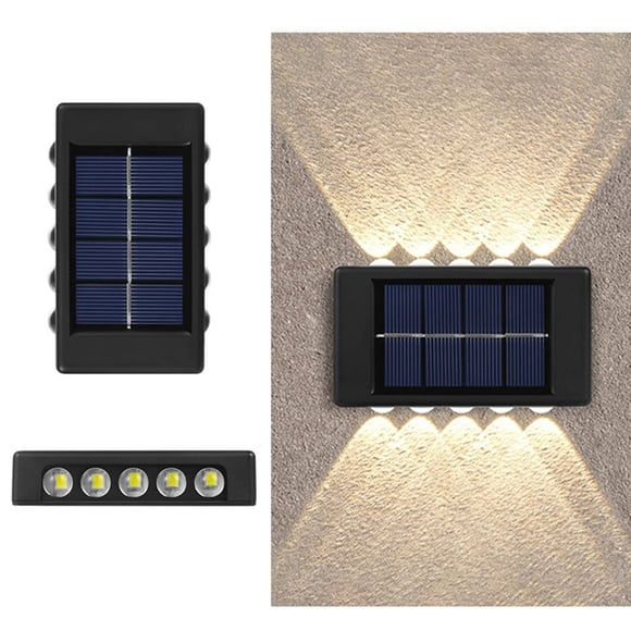 EGNMCR Outdoor Lights Garden Light 2pcs Solar Wall Up And Down Glow Wall Outdoor Garden Lamp Solar Lamp