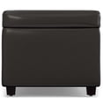 thumbnail image 4 of Simpli Home Avalon 44" Faux Leather Lift-Top Storage Ottoman in Tanners Brown, 4 of 7