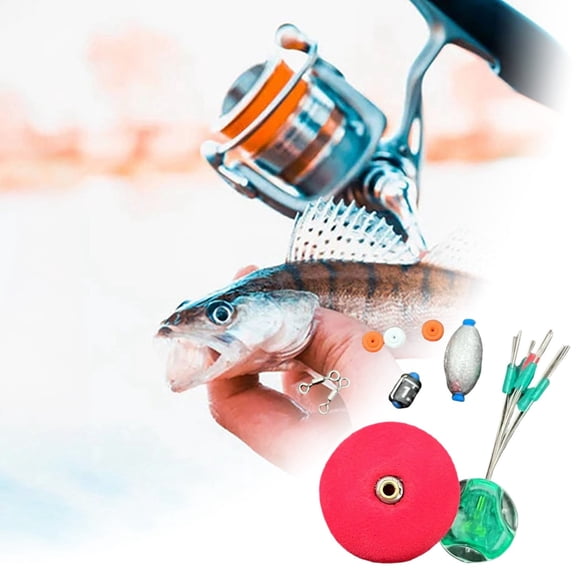 Bobeur et Gréement Complets avec Flotteurs Assortis, Crochets de Poids pour la Pêche en Eau Douce et en Eau Salée