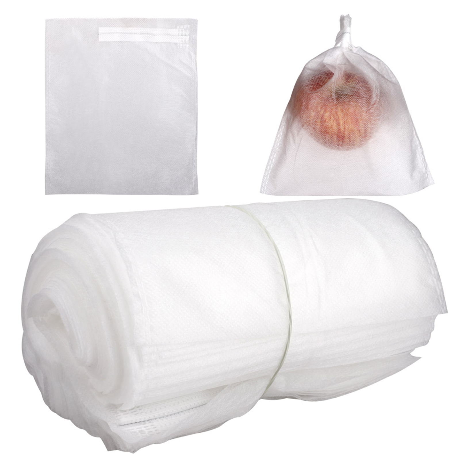 50 Pcs Sacs Filet de Protection pour Fruits Plantes Fleurs Graines Prévenir Oiseaux Insectes